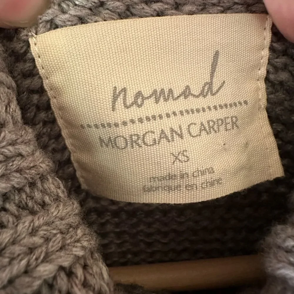 Anthropologie Nomad Morgan Carper Vesper Turtleneck Fringe Tunic Dress XS - Picture 6 of 8